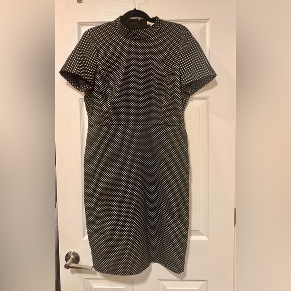 J. Crew Mockneck Jacquard Dress - Picture 3 of 5